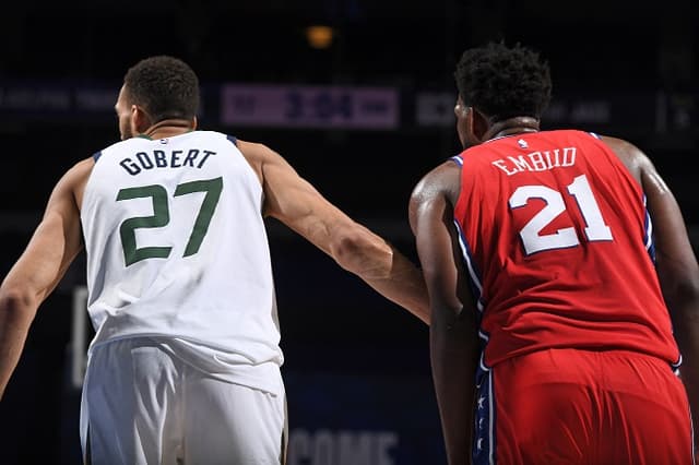 Joel Embiid e Rudy Gobert