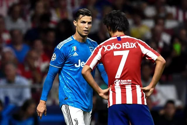 Joao Felix e Cristiano Ronaldo