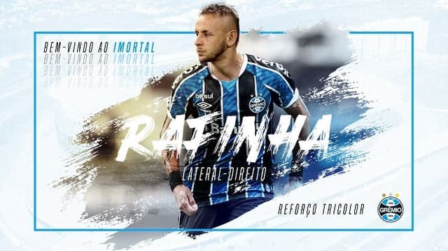 Rafinha anunciado pelo Grêmio