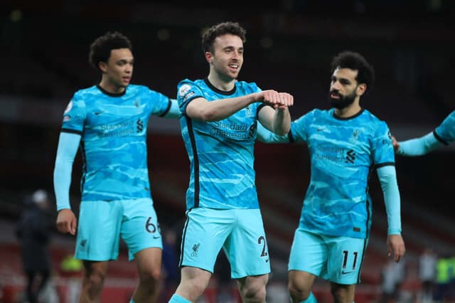 Arsenal x Liverpool - Arnold, Diogo Jota e Salah