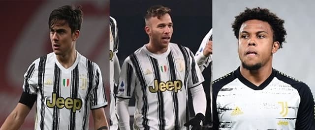 Dybala, Arthur e McKennie - Juventus