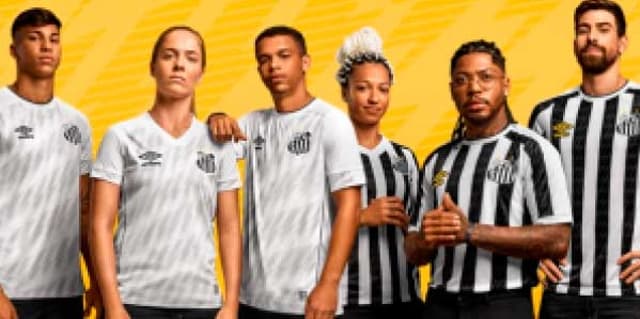 Novos uniformes do Santos foram lançados nesta quarta-feira (Divulgação/Umbro)