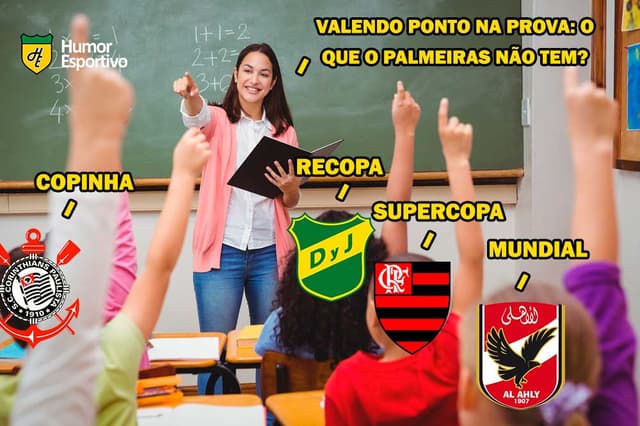 Meme: Palmeiras vice da Recopa