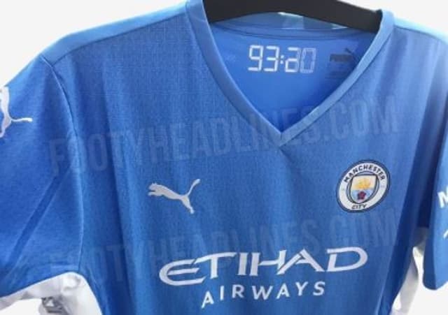 Nova camisa do Manchester City