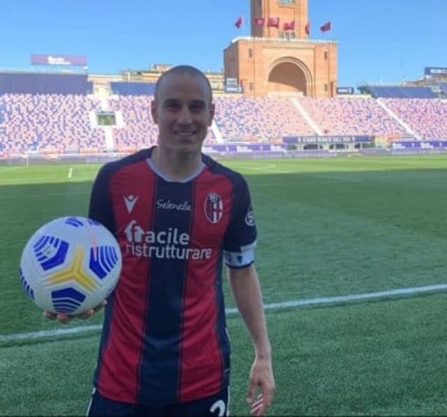 Rodrigo Palacio, do Bologna, após hat-trick