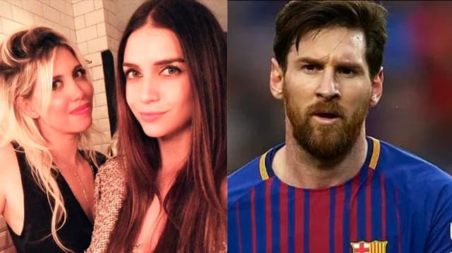 Wanda Nara e irmã e Messi.