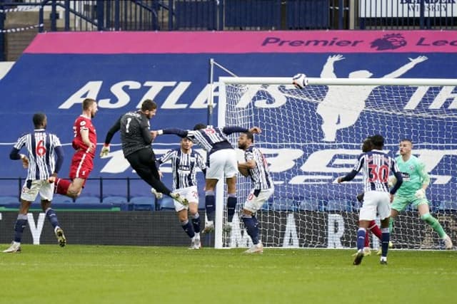 Alisson gol - Liverpool x West Bromwich