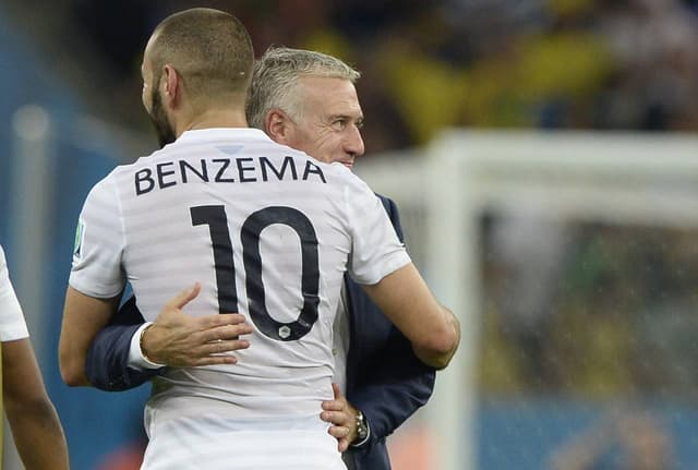 Karim Benzema e Didier Deschamps - França - Seleção Francesa