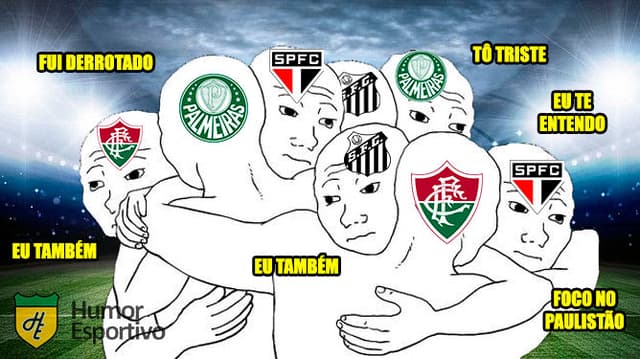 Meme: brasileiros derrotados na Libertadores