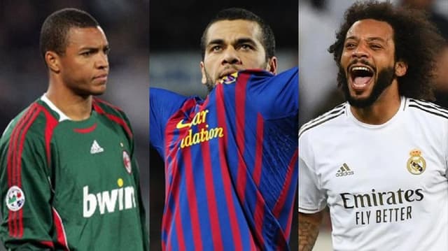 Montagem - Dida, Daniel Alves e Marcelo