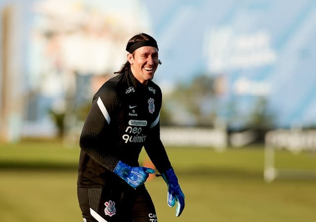 Cássio - Treino Corinthians