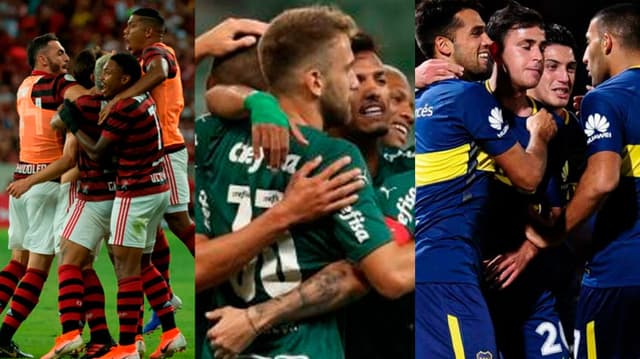 FLAMENGO, PALMEIRAS E BOCA JUNIORS EM 2021