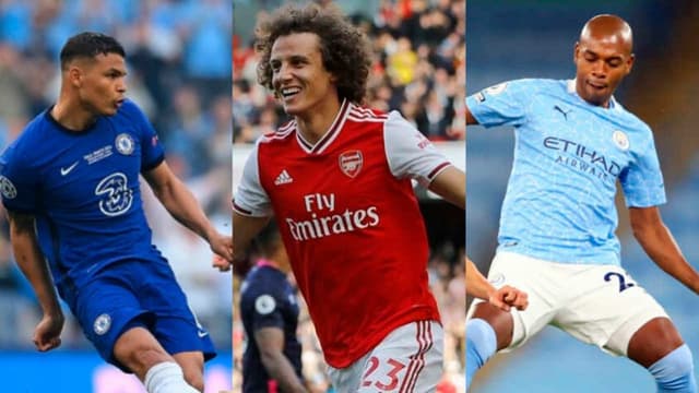 Thiago Silva, David Luiz e Fernandinho