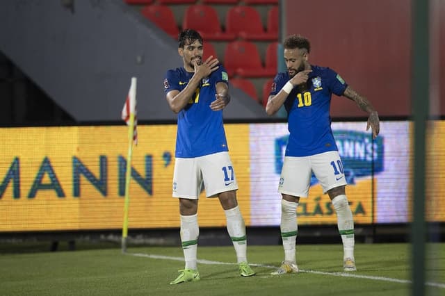 Paraguai x Brasil - Paquetá e Neymar