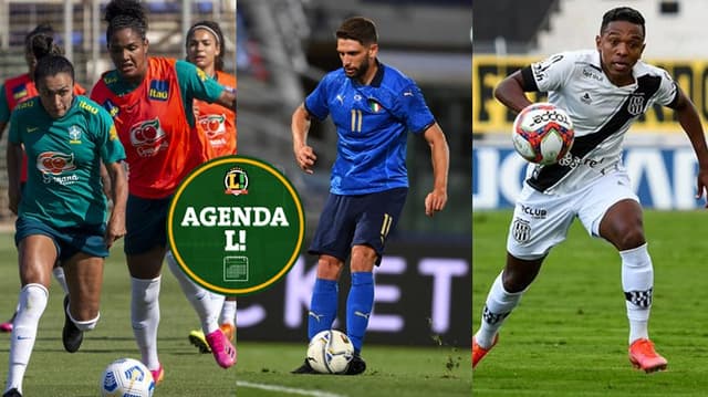 Agenda Lance - Seleção Feminina, Italia e Ponte Preta