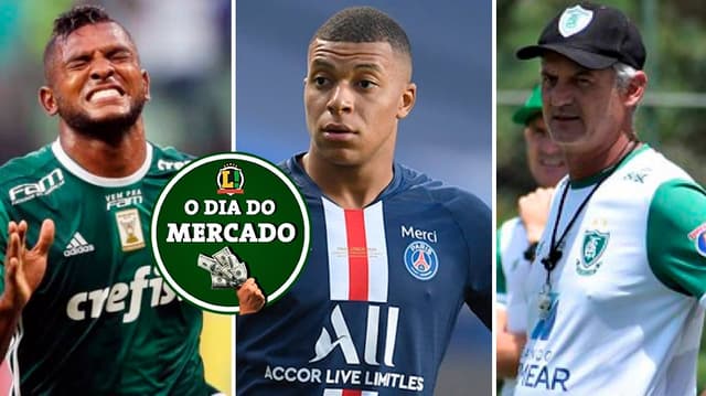 Palmeiras, Mbappe, do PSG, e o técnico Lisca