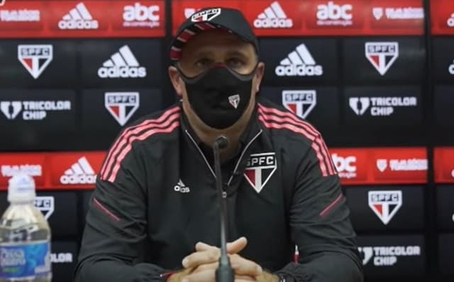 Juan Branda em coletiva após São Paulo x Red Bull Bragantino