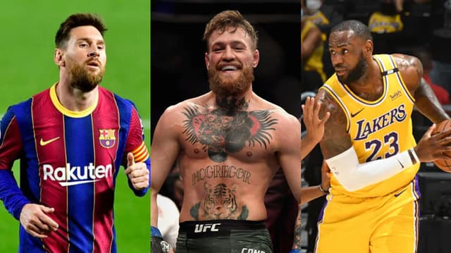 Messi McGregor e Lebron