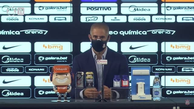 Sylvinho - Coletiva - Corinthians x Atlético-MG