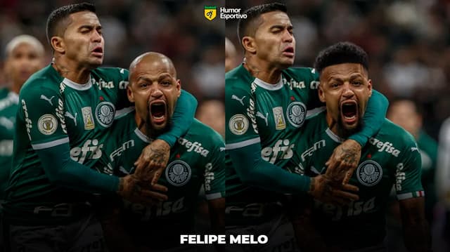 Humor: Felipe Melo com cabelo