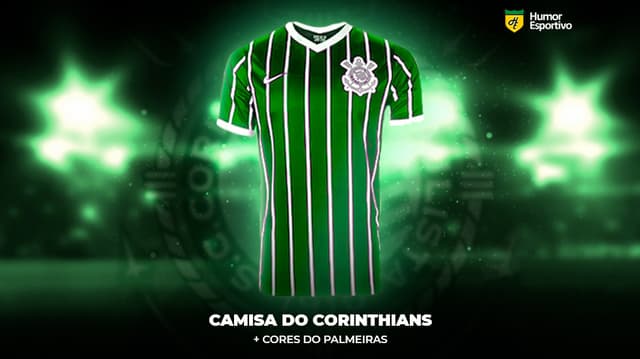 Humor: Corinhtians com a cor do Palmeiras