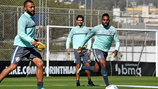 Samuel Xavier, Ganso e Luccas Claro - Treino Fluminense