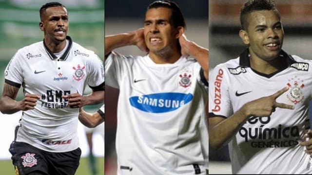 Montagem - Jô, Tevez e Dentinho - Corinthians