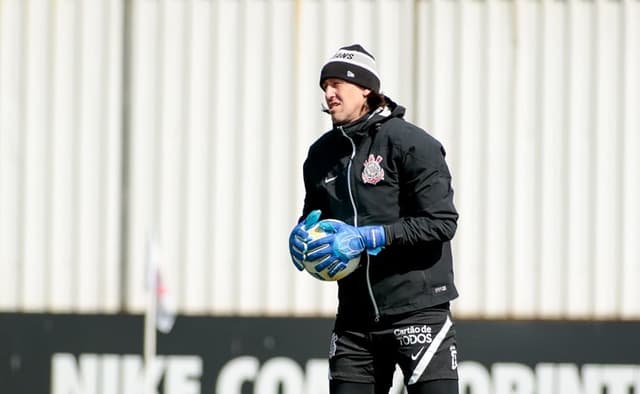 Cássio - Treino Corinthians