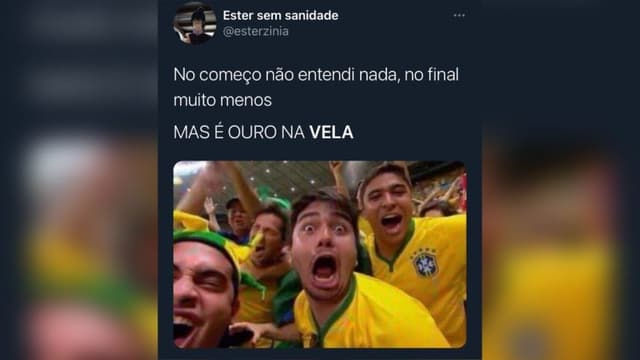 Meme: Brasil ouro na vela