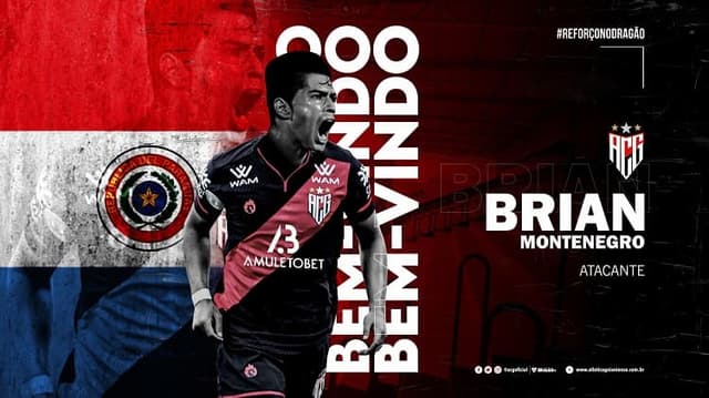 Brian Montenegro anunciado pelo Atlético-GO