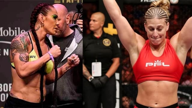 A campeã do Bellator Cris Cyborg e a bicampeã olímpica do Judô Kayla Harrison são adeptas das trancinhas na hora de subir ao cage