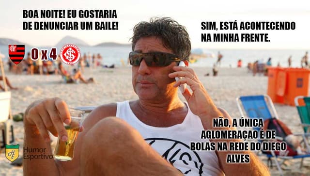 Meme: Flamengo 0 x 4 Internacional