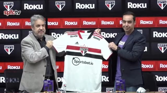 São Paulo anunciou novo patrocínio com a empresa de streaming Roku