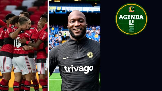 Flamengo e Lukaku com a camisa do Chelsea