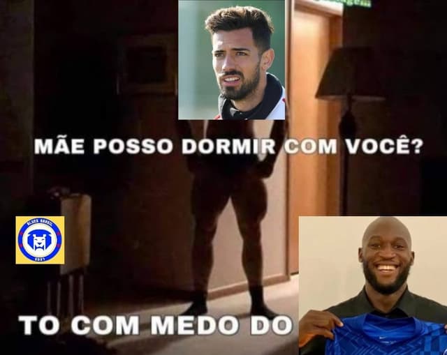 Meme Lukaku e Pablo Marí Arsenal x Chelsea 2021/2022