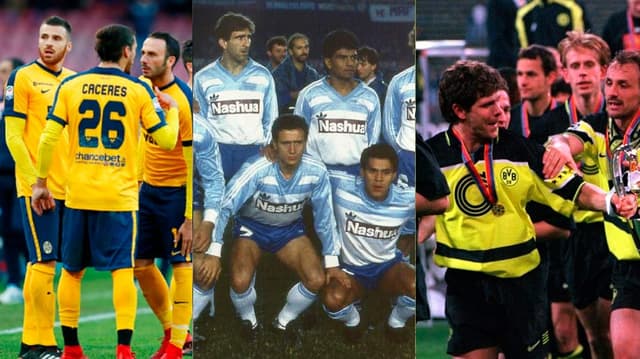 CHIEVO VERONA (2020), RACING (ANOS 90) E BORUSSIA DORTMUND (2005).