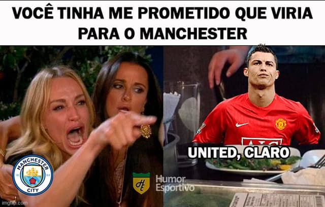 Meme: Cristiano Ronaldo no Manchester United