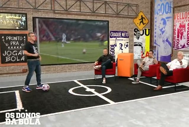 Neto, Souza e Leão no Os Donos da Bola