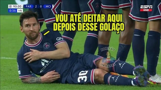 Meme: PSG 2 x 0 Manchester City