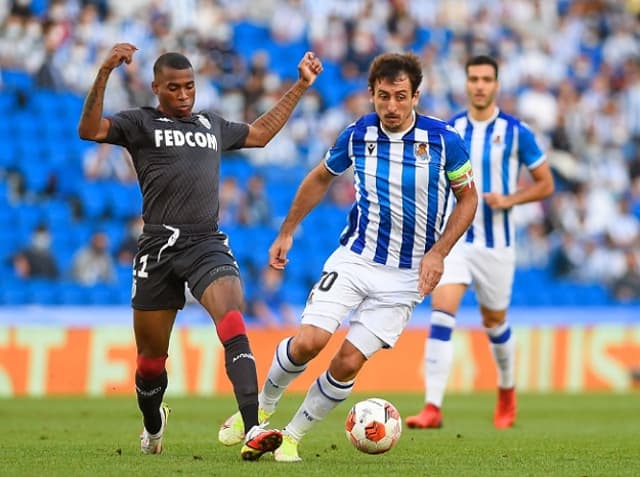 Real Sociedad x Monaco - Mikel Oyarzabal e Jean Lucas