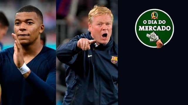 Mbappé e uma do técnico Ronald Koeman