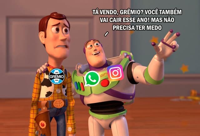 Meme: Queda do WhatsApp