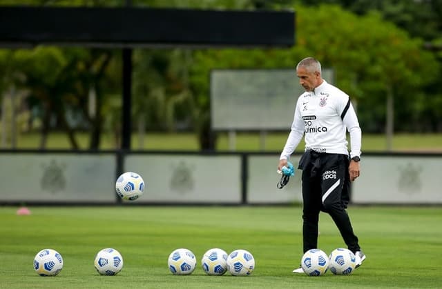 Sylvinho - Treino Corinthians