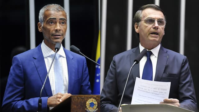 Romario e Bolsonaro