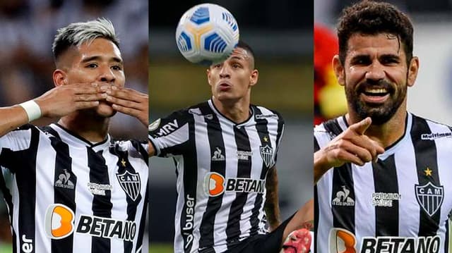 Zaracho, Guilherme Arana e Diego Costa.