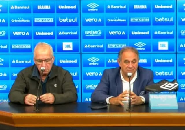 Sergio Vasques e Denis Abrahão em coletiva de apresentação