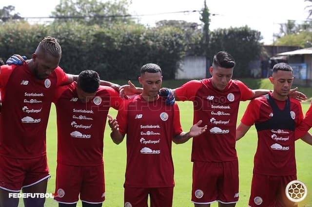 Treino da seleção da Costa Rica