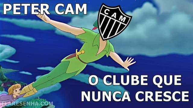 Meme: Atlético-MG e Peter Pan