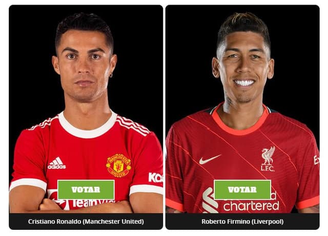 Duelo - Cristiano Ronaldo (Manchester United) e Roberto Firmino (Liverpool)