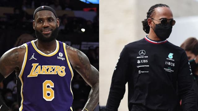 Montagem Lebron e Hamilton